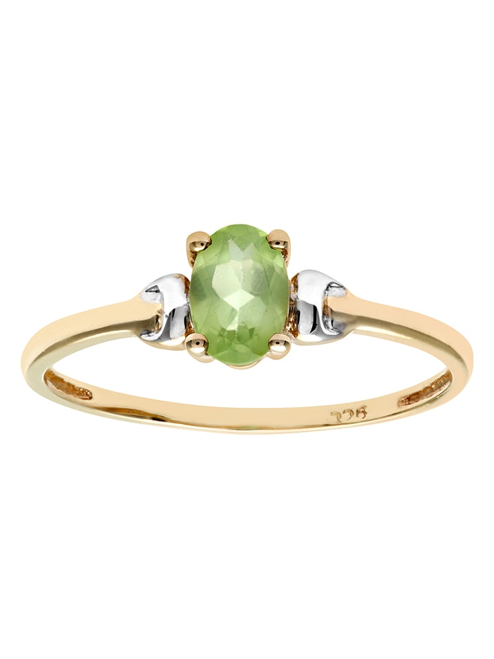 Diamant Exquis Złoty pierścionek z perodytem rozmiar: 61
