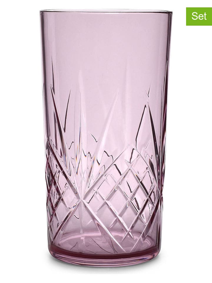 Salt and Pepper Szklanki (4 szt.) "Costa" w kolorze różowym - 650 ml rozmiar: onesize