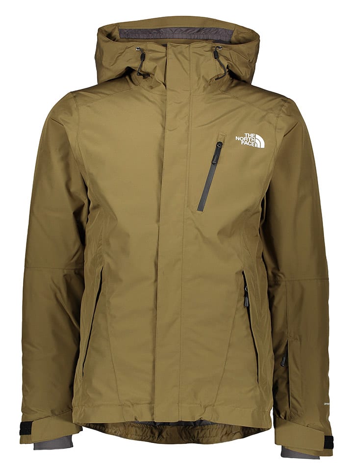 The North Face Kurtka narciarska "Descendit" w kolorze khaki rozmiar: L