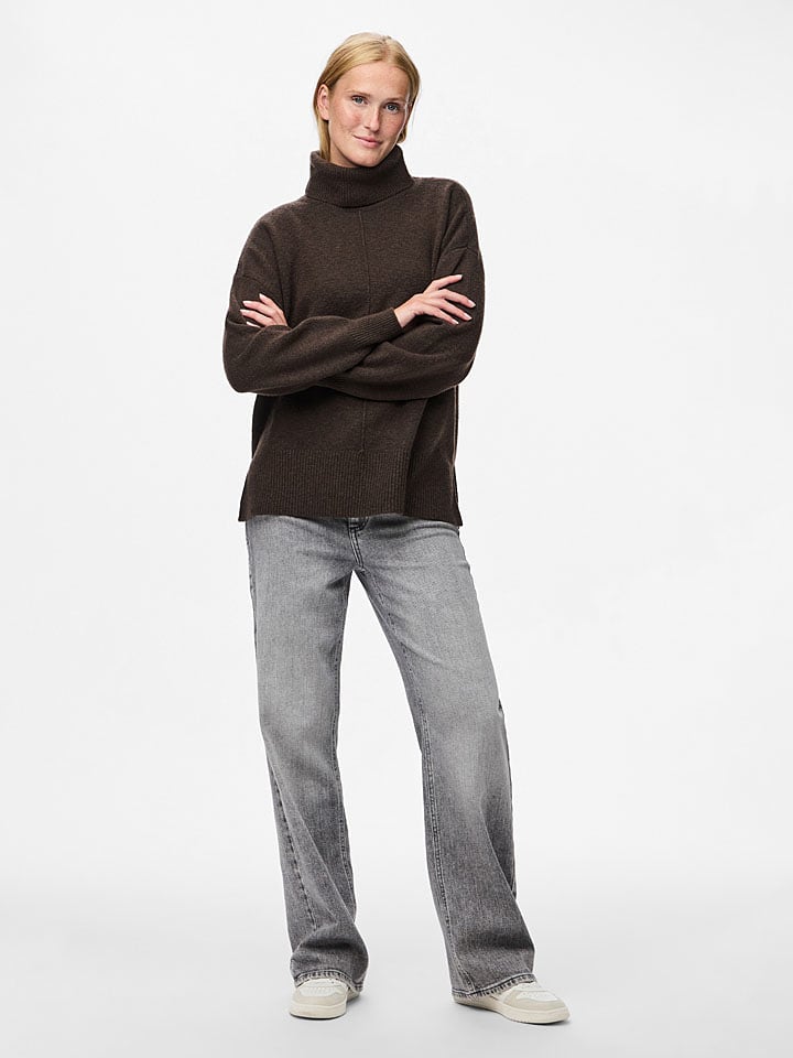 Pieces Golf w kolorze ciemnobrązowym rozmiar: M