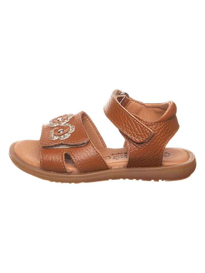 lamino Skórzane sandały w kolorze jasnobrązowym rozmiar: 27