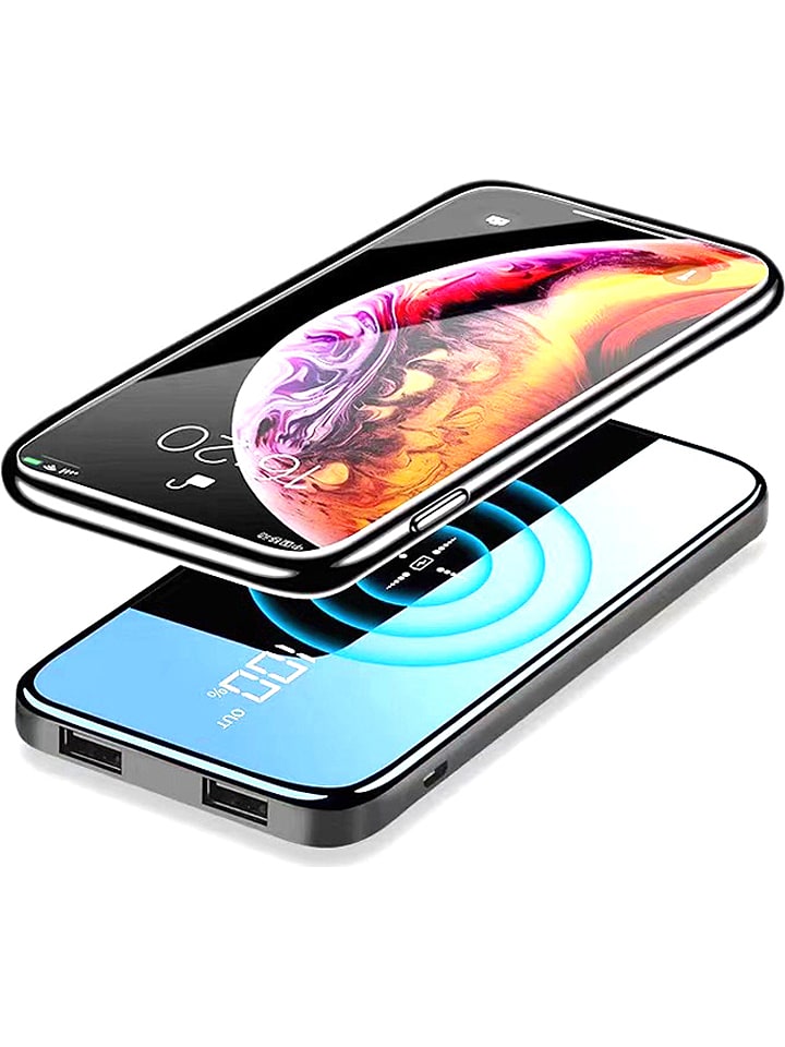 SmartCase Indukcyjny powerbank w kolorze czarnym - 10.000 mAh rozmiar: onesize