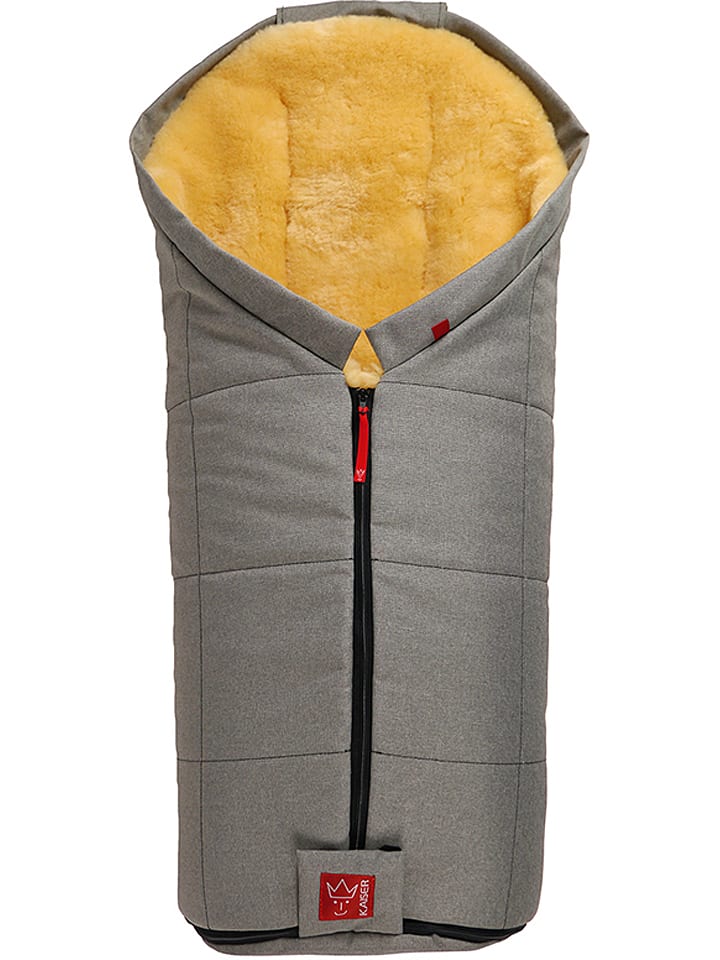 Kaiser Naturfellprodukte Śpiworek wełniany "Iglu" w kolorze jasnoszarym - 93 x 45 cm rozmiar: onesize