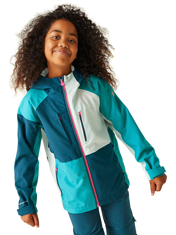 Regatta Kurtka funkcyjna "Highton" w kolorze kremowo-turkusowym rozmiar: 104