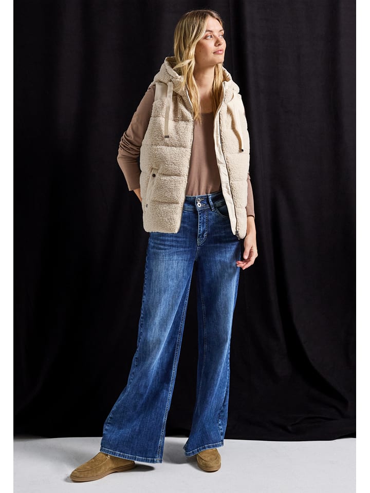 Cecil Kamizelka pluszowa w kolorze beżowym rozmiar: 46