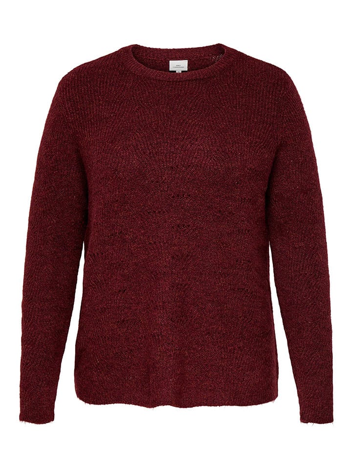 ONLY Sweter w kolorze bordowym rozmiar: M-46/48