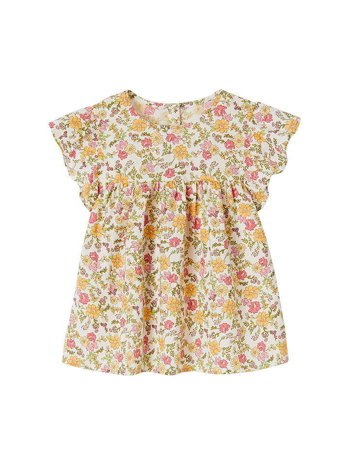 vertbaudet Tunika w kolorze jasnoróżowo-pomarańczowym rozmiar: 116