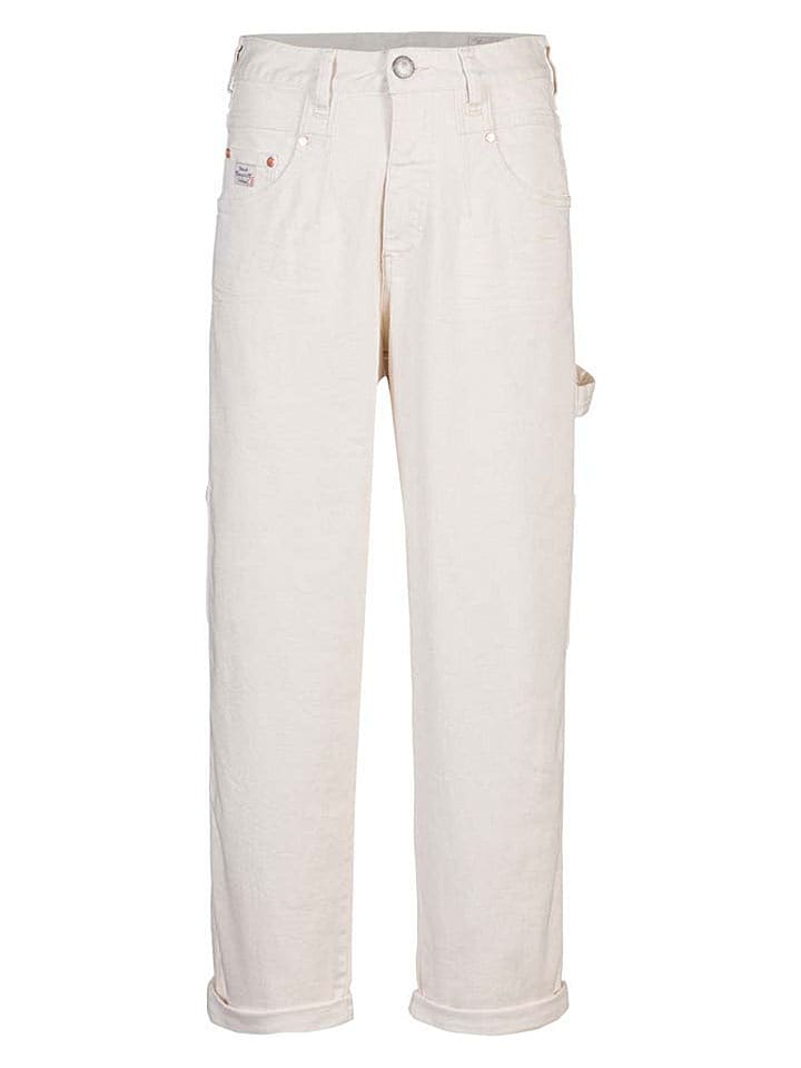 Herrlicher Dżinsy "Brooke" - Tapered fit - w kolorze białym rozmiar: W30