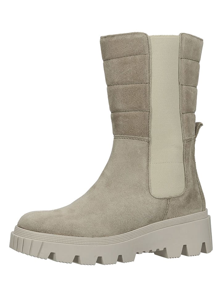 Gabor Skórzane sztyblety w kolorze szarym rozmiar: 38,5