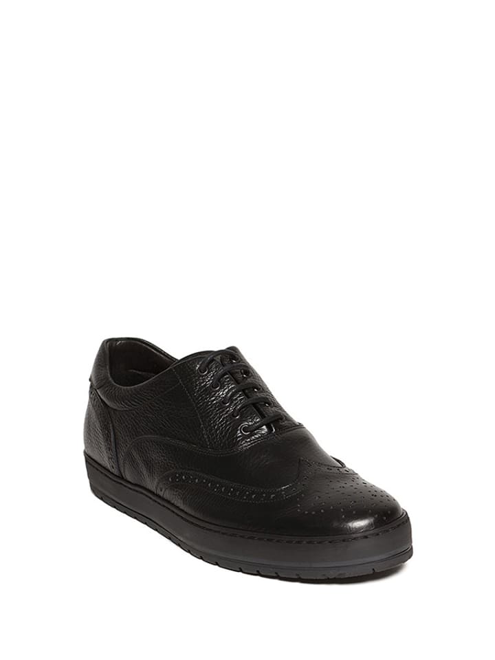 Baldinini Skórzane półbuty w kolorze czarnym rozmiar: 41