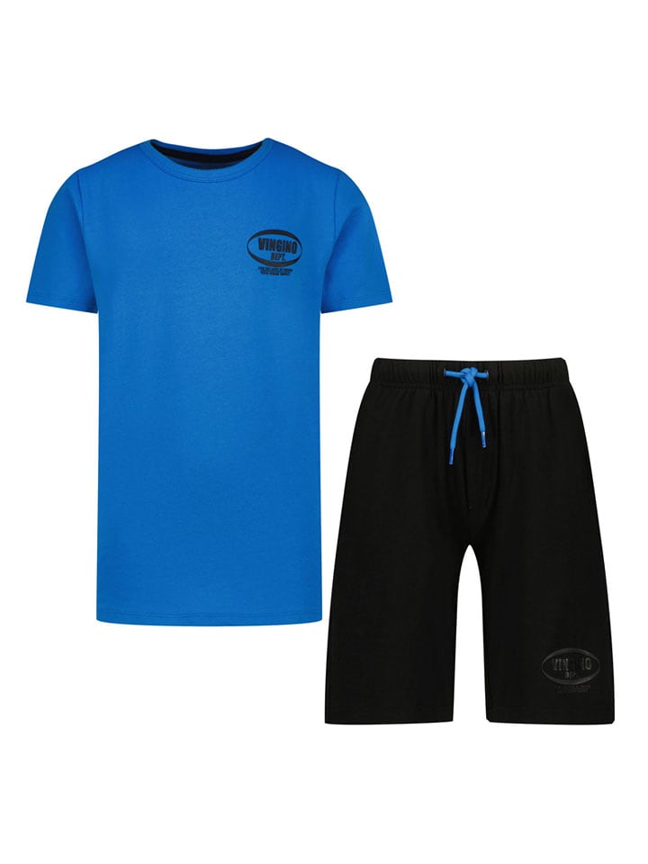 Vingino Piżama w kolorze niebiesko-czarnym rozmiar: 170/176