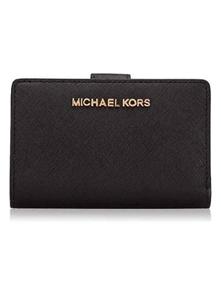 Michael Kors Skórzany portfel w kolorze czarnym - 13 x 7,5 x 2,5 cm rozmiar: onesize