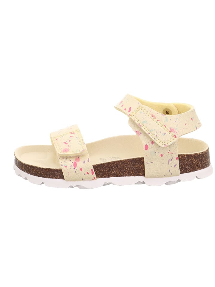 superfit Skórzane sandały w kolorze żółtym rozmiar: 33