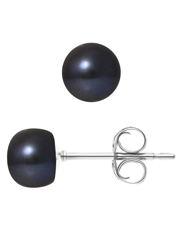 Pearl Addict Kolczyki-wkrętki z perłami w kolorze tahiti rozmiar: onesize