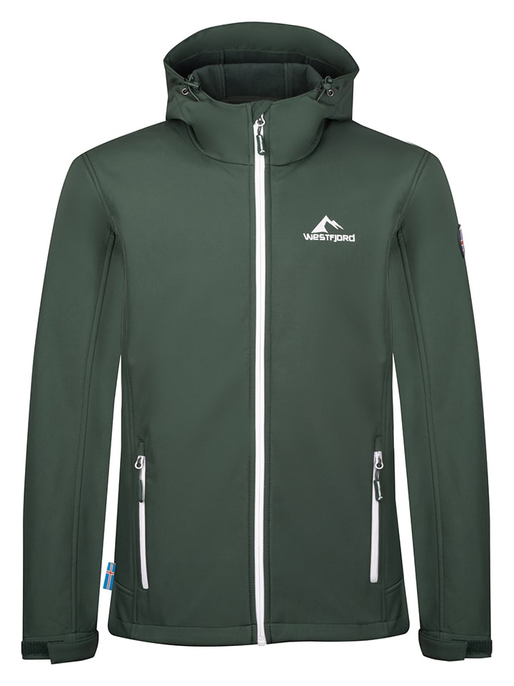 Westfjord Kurtka softshellowa "Edfjall" w kolorze ciemnozielonym rozmiar: 3XL