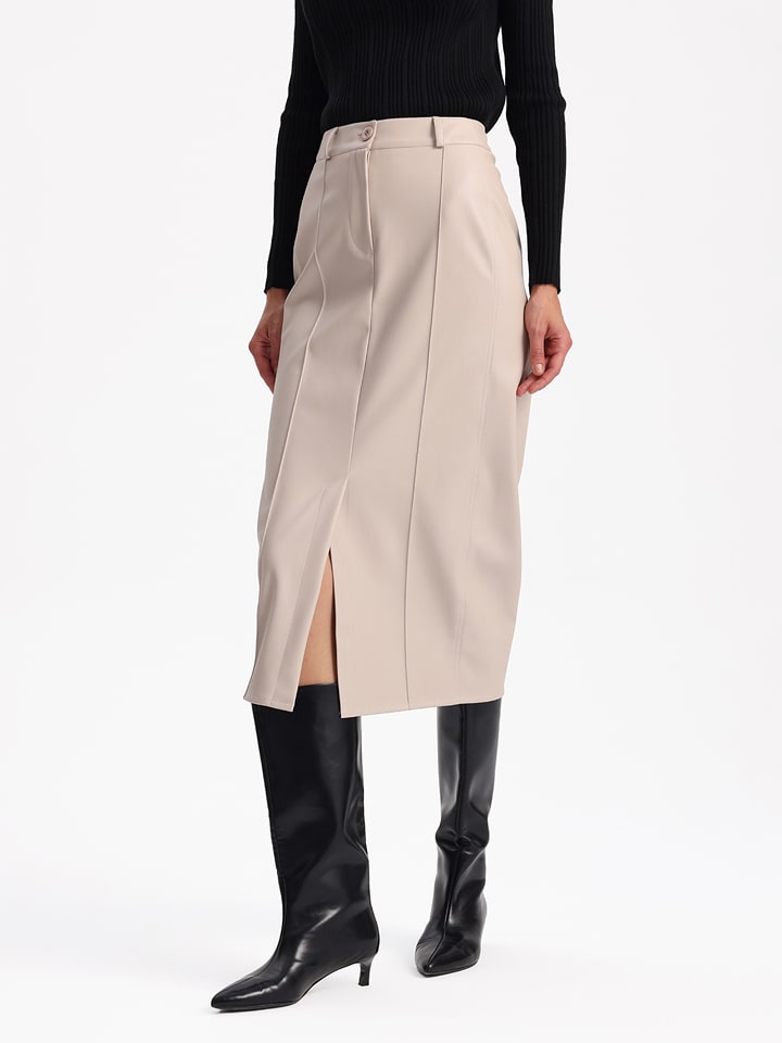 BGN Spódnica w kolorze kremowym rozmiar: 40