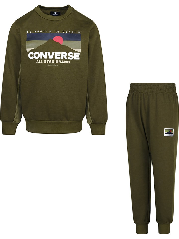 Converse 2-częściowy zestaw w kolorze khaki rozmiar: 110/116