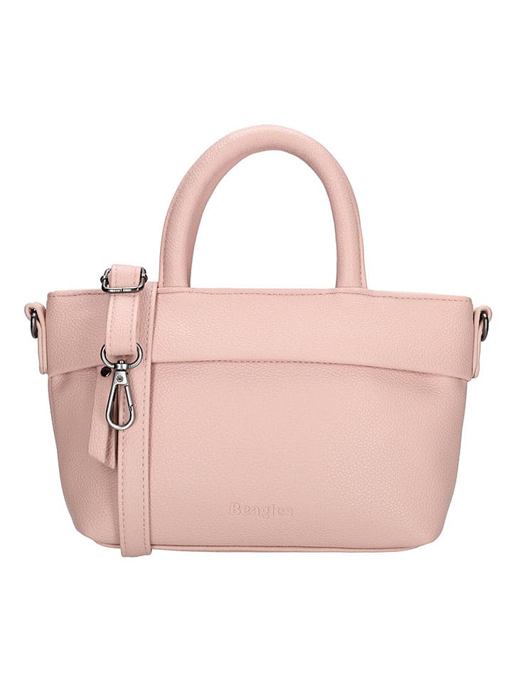 Beagles Skórzana torebka "Tarragona" w kolorze jasnoróżowym - 18 x 13 x 8 cm rozmiar: onesize