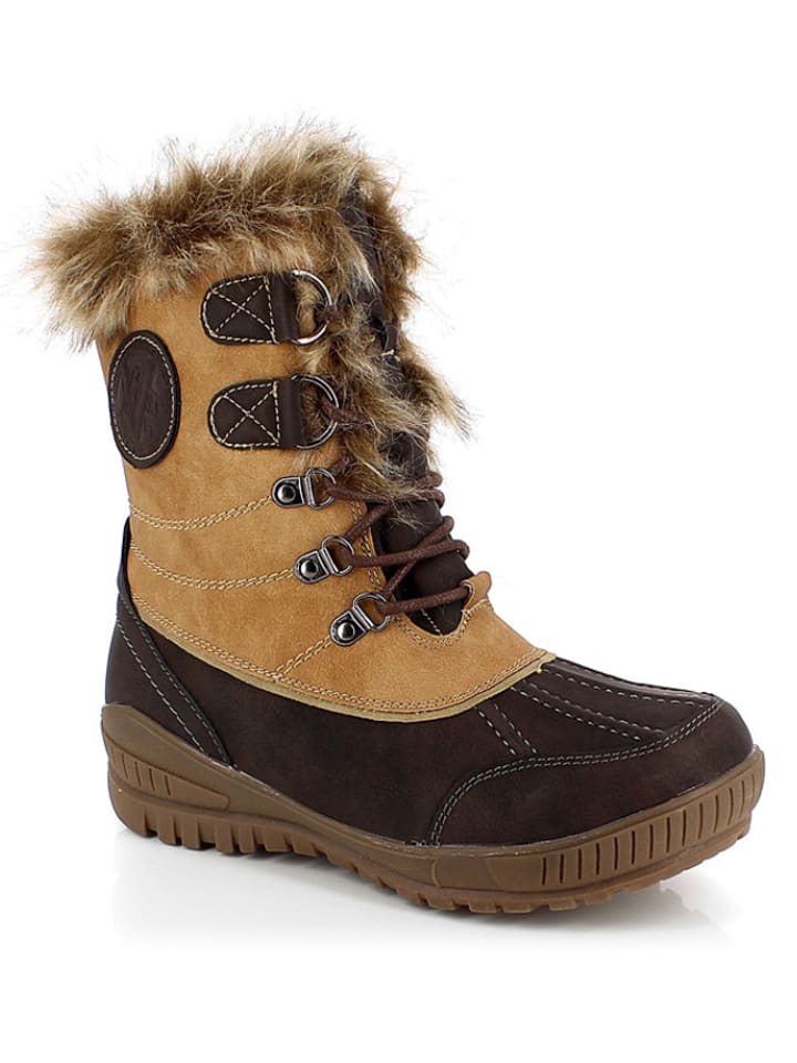 Kimberfeel Kozaki zimowe "Elena" w kolorze jasnobrązowym rozmiar: 38