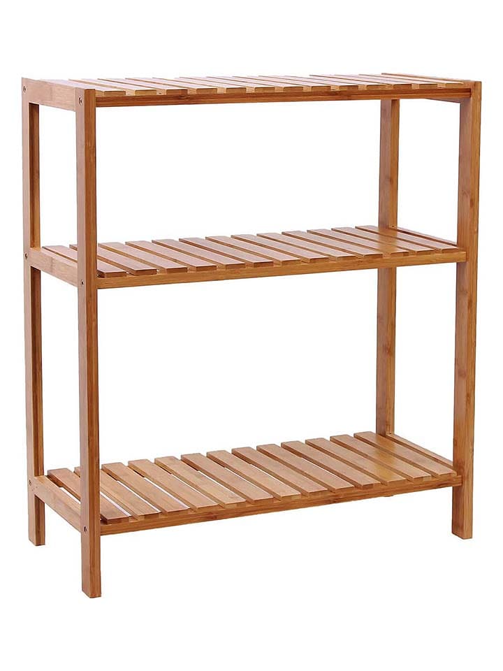Songmics Regał stojący w kolorze jasnobrązowym - 60 x 66 x 26 cm rozmiar: onesize