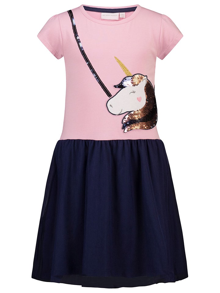 Topo Sukienka w kolorze jasnoróżowo-czarnym rozmiar: 134