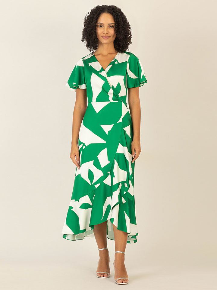 APART Sukienka w kolorze zielono-białym rozmiar: 38