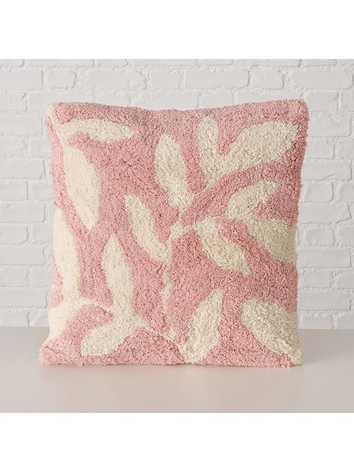 Boltze Poduszka "Sofine" w kolorze jasnoróżowo-kremowym - 45 x 45 cm rozmiar: onesize
