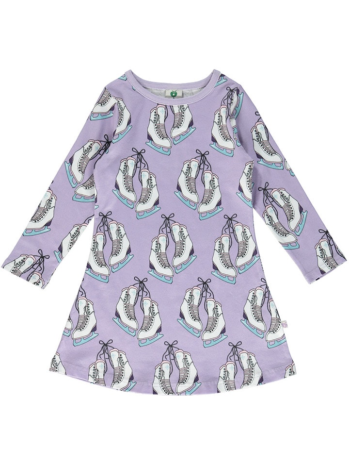 Småfolk Sukienka w kolorze fioletowo-białym rozmiar: 98/104