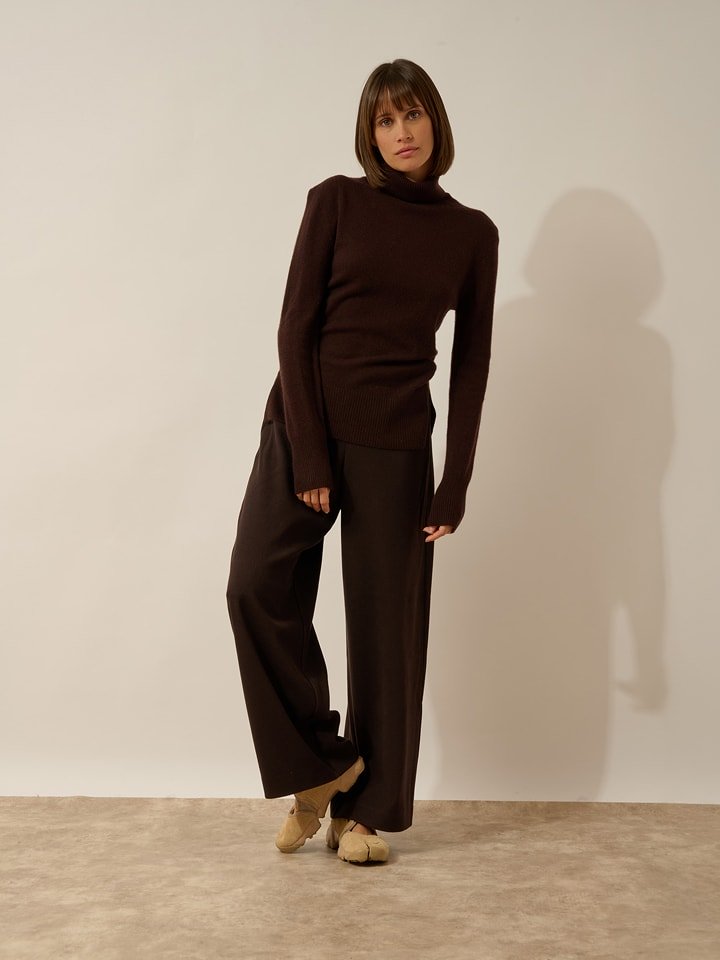 Just Cashmere Kaszmirowy golf "Lexie" w kolorze brązowym rozmiar: S