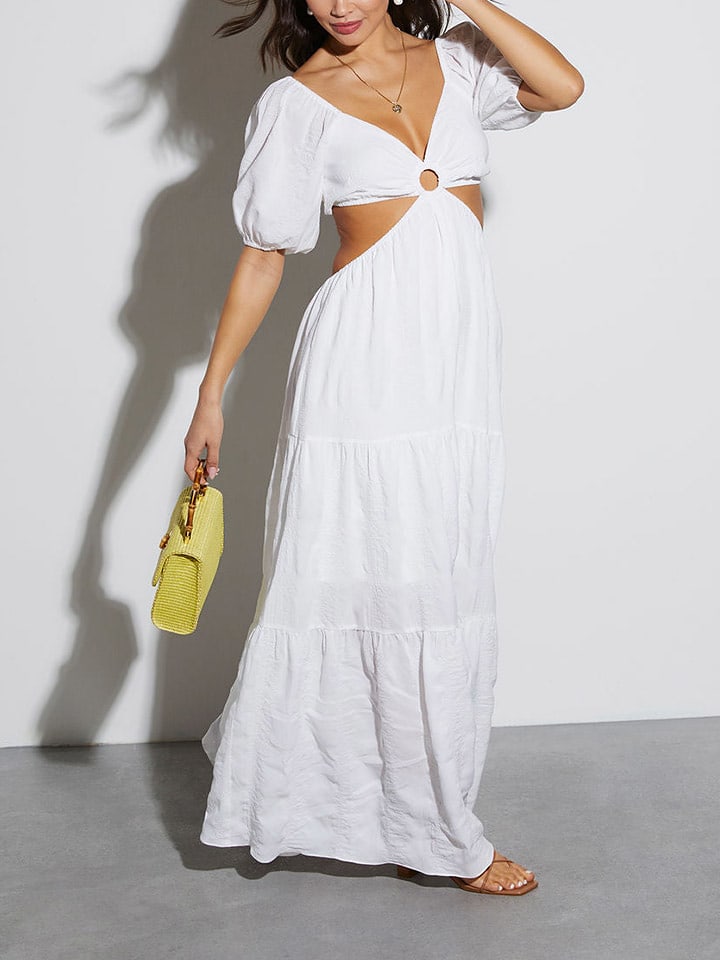 Milan Kiss Sukienka w kolorze białym rozmiar: L