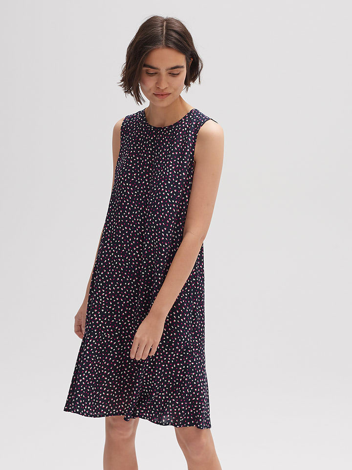 OPUS Sukienka "Wenola" w kolorze czarnym ze wzorem rozmiar: 38