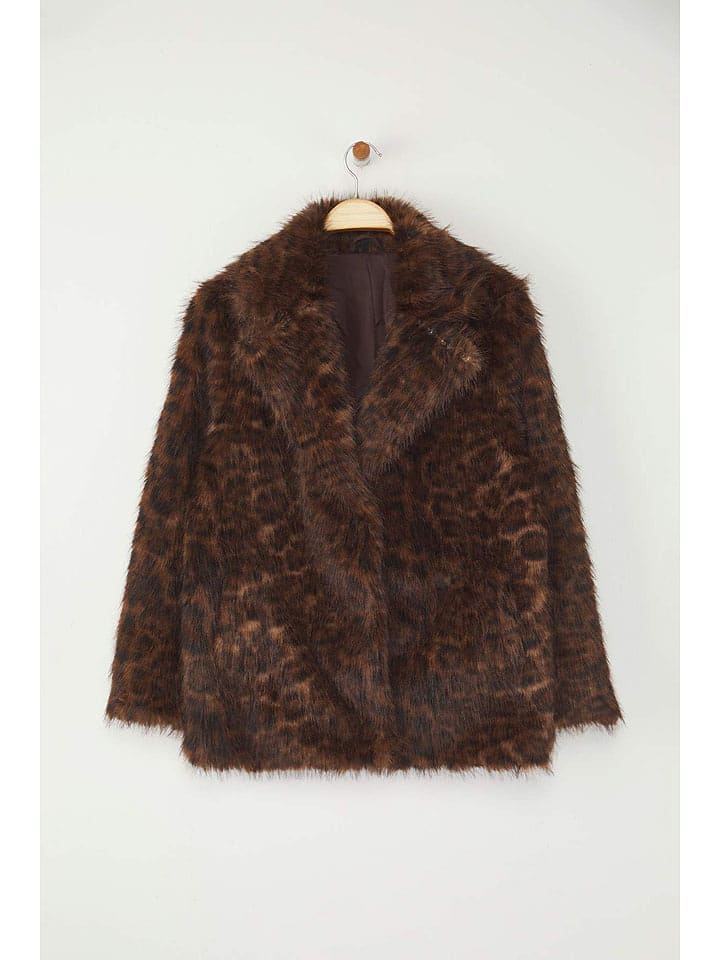 trendyol Kurtka pluszowa w kolorze brązowym rozmiar: XL