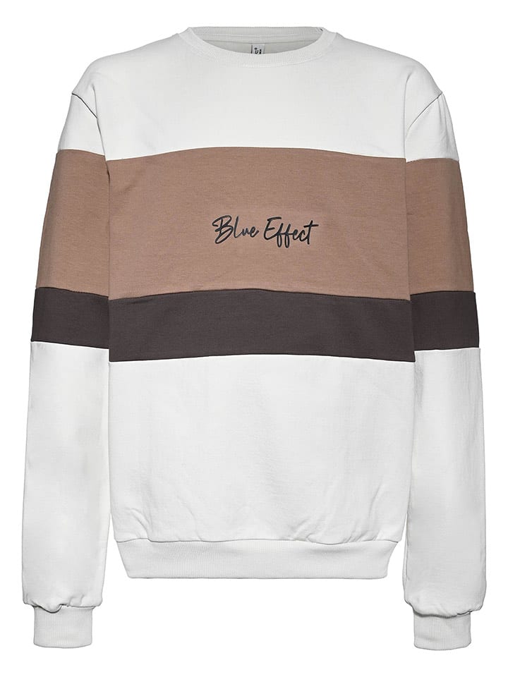 Blue Effect Bluza w kolorze biało-brązowym rozmiar: 140
