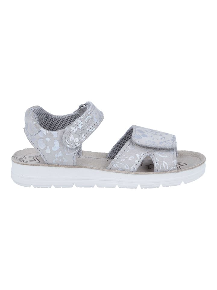 Richter Shoes Skórzane sandały "Sofia" w kolorze szarym rozmiar: 34