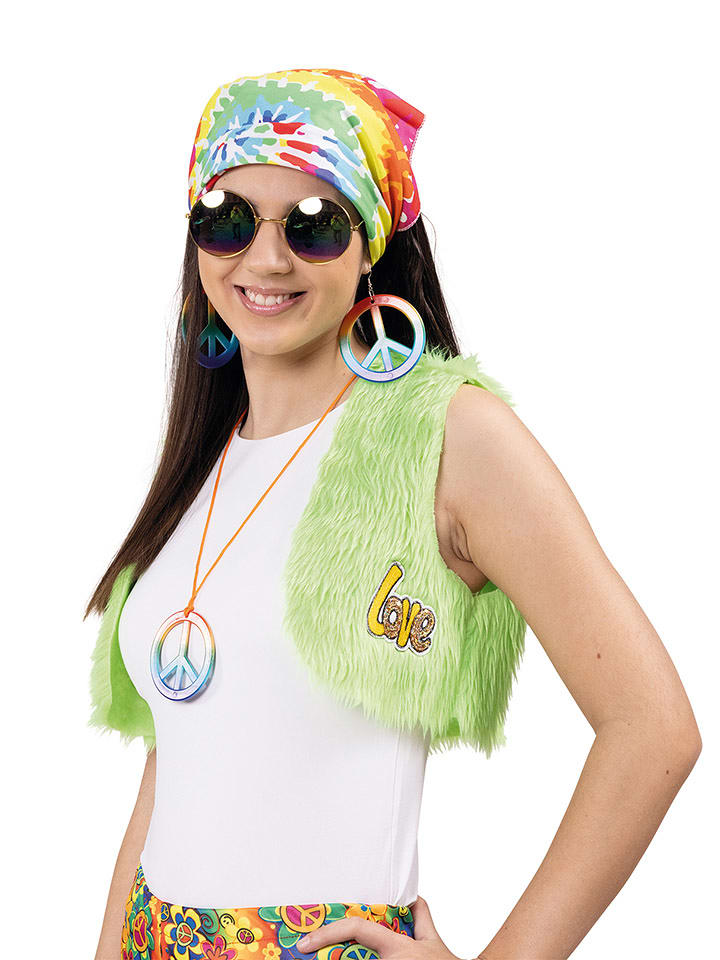 Party x People 4-częściowy zestaw "Hippie" ze wzorem rozmiar: onesize