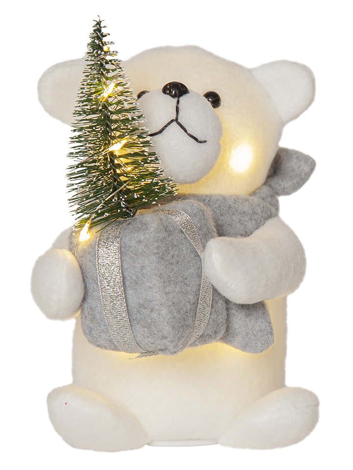 STAR Trading Figurka dekoracyjna LED "Joylight" w kolorze białym - 12 x 20 cm rozmiar: onesize