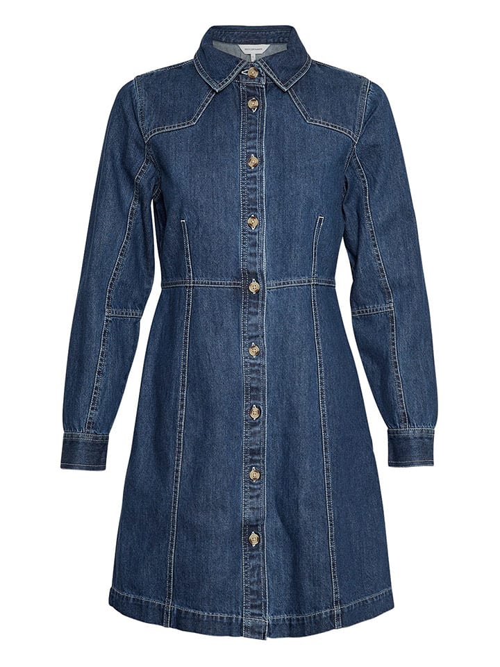 MOSS COPENHAGEN Sukienka dżinsowa "Dielle Emma" w kolorze granatowym rozmiar: S