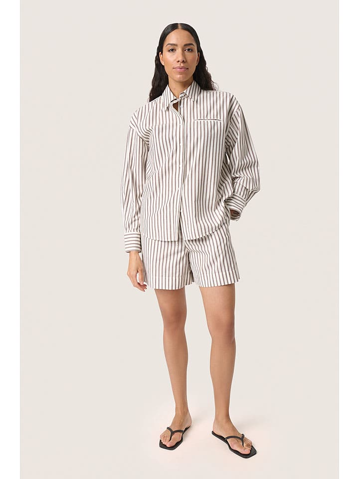 Soaked in Luxury Koszula w kolorze beżowym rozmiar: XXL