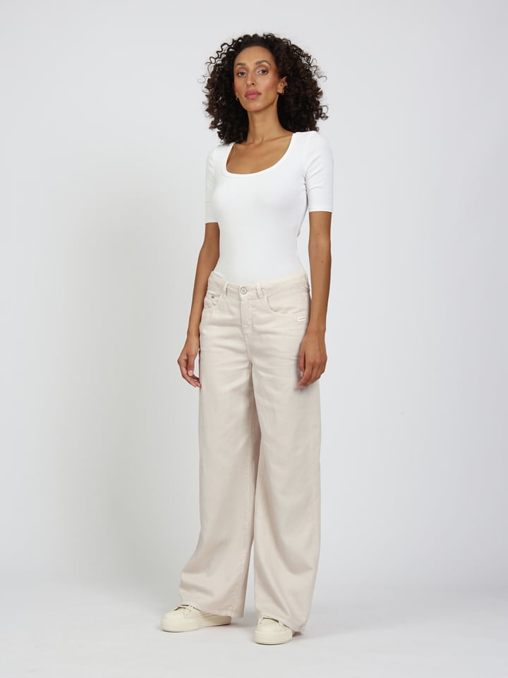 GANG JEANS Dżinsy - Comfort fit - w kolorze beżowym rozmiar: W28