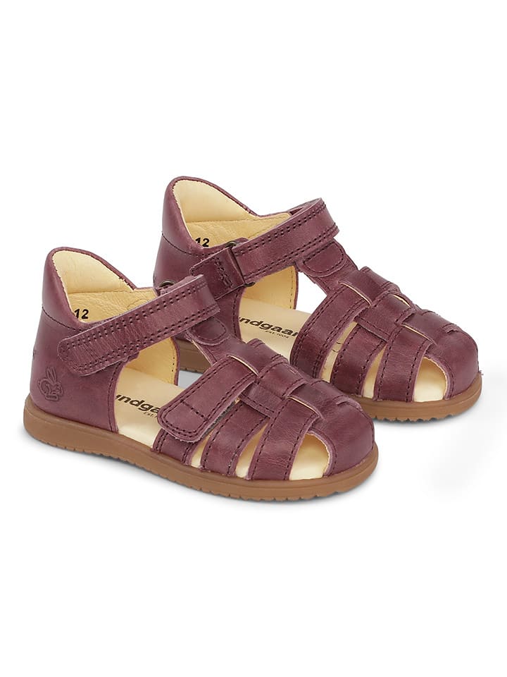 Bundgaard Skórzane półsandały "Bai II" w kolorze ciemnoróżowym rozmiar: 26