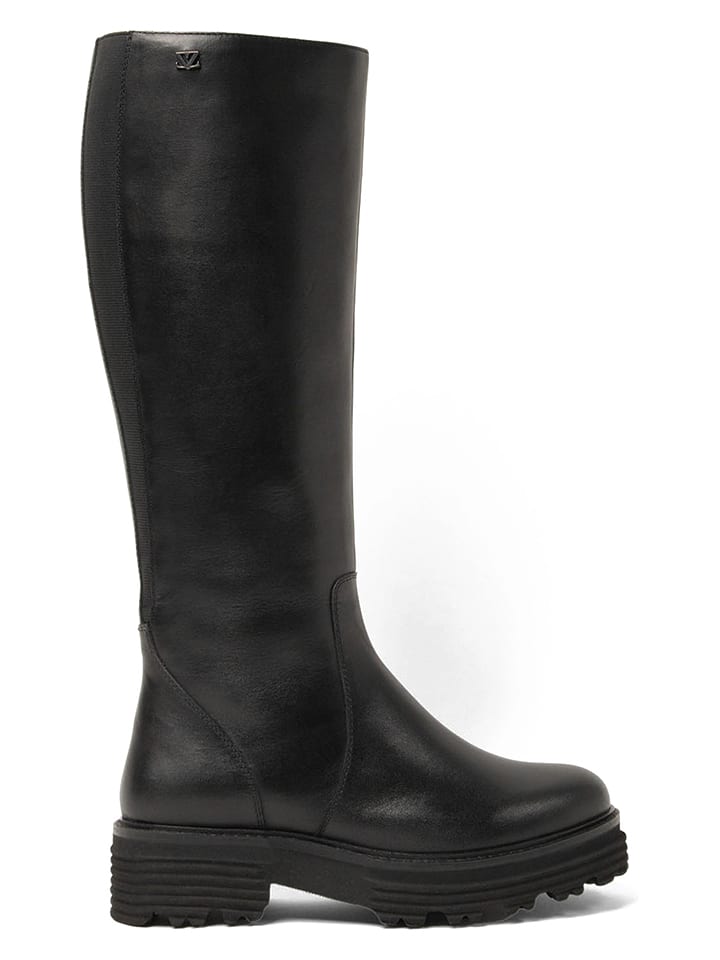 Lazamani Skórzane kozaki w kolorze czarnym rozmiar: 40