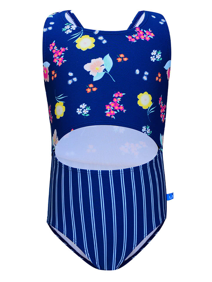 Peek U Strój kąpielowy "Moana" w kolorze granatowym ze wzorem rozmiar: 128