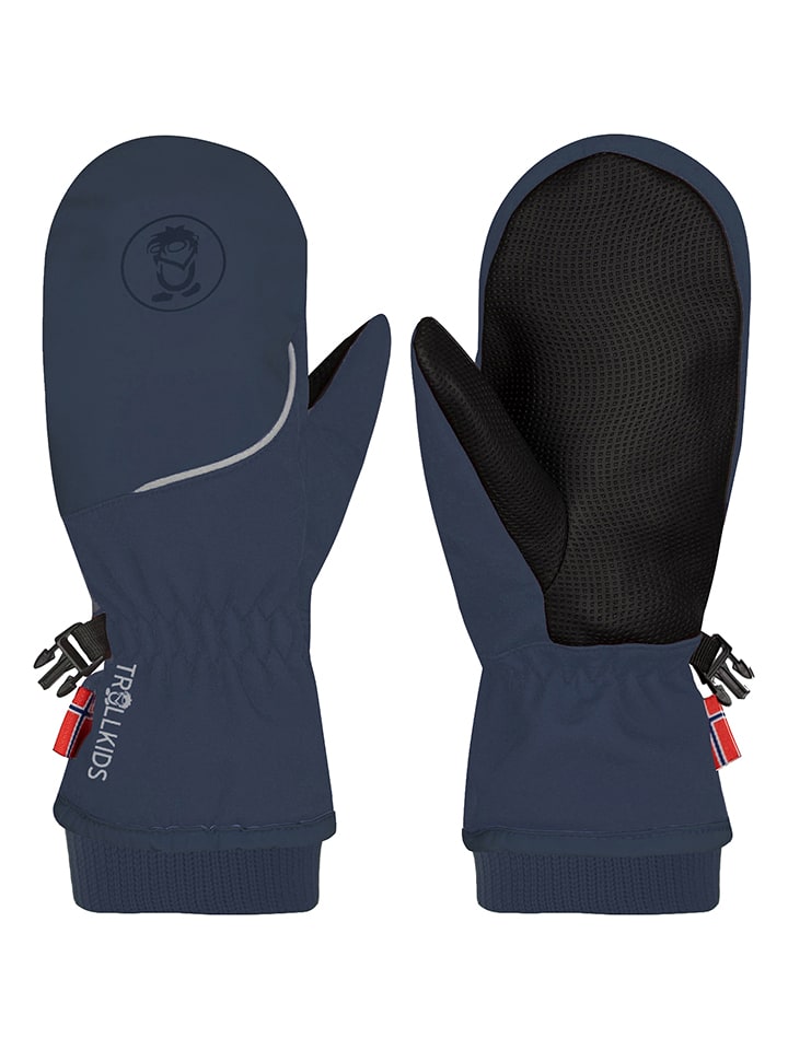Trollkids Rękawiczki softshellowe "Trolltunga" w kolorze granatowym rozmiar: 4