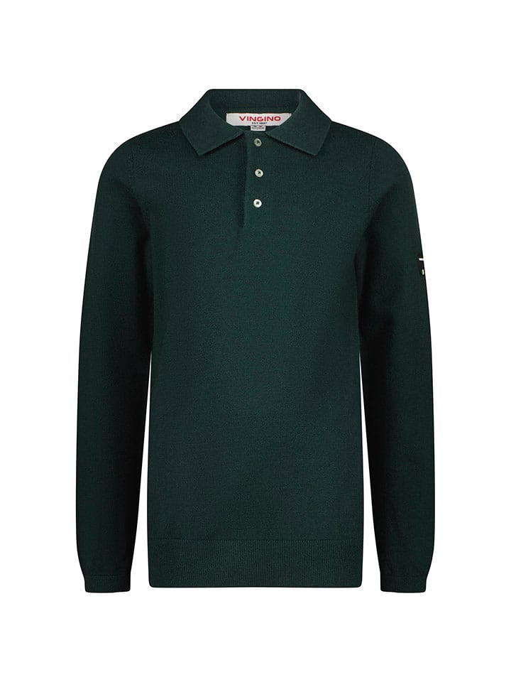 Vingino Koszulka polo "320" w kolorze zielonym rozmiar: 128