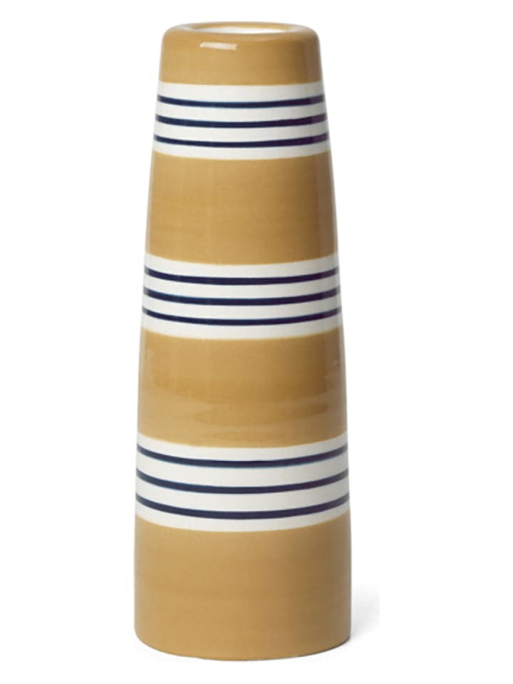 Kähler Świecznik "Omaggio Nuovo" w kolorze musztardowym - wys. 16 cm rozmiar: onesize