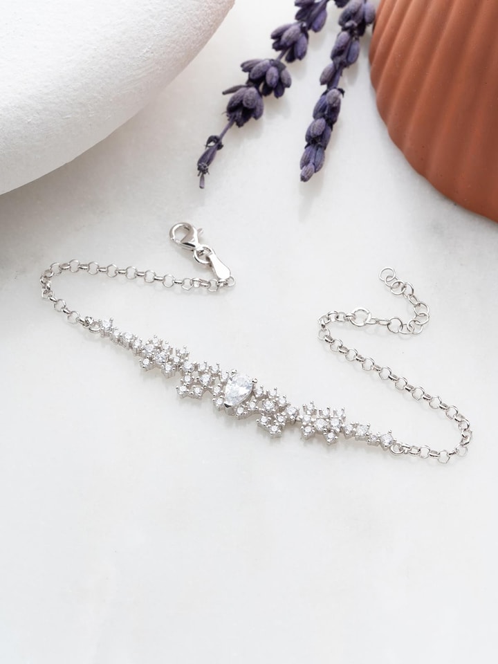 Lodie Silver Srebrna bransoletka z elementami ozdobnymi rozmiar: onesize