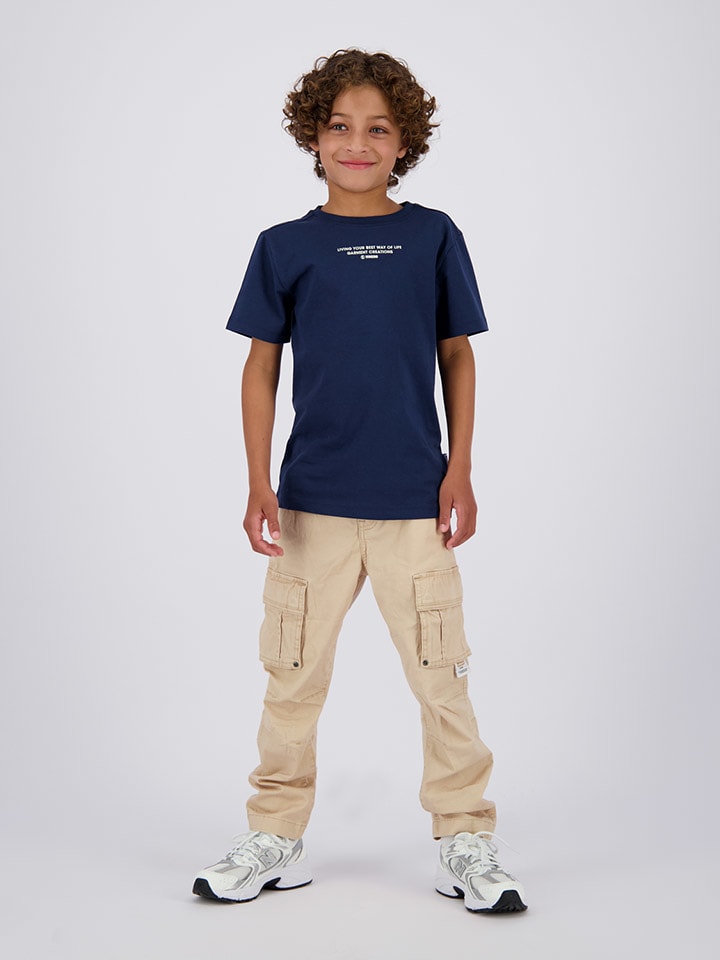 Vingino Bojówki w kolorze beżowym rozmiar: 140