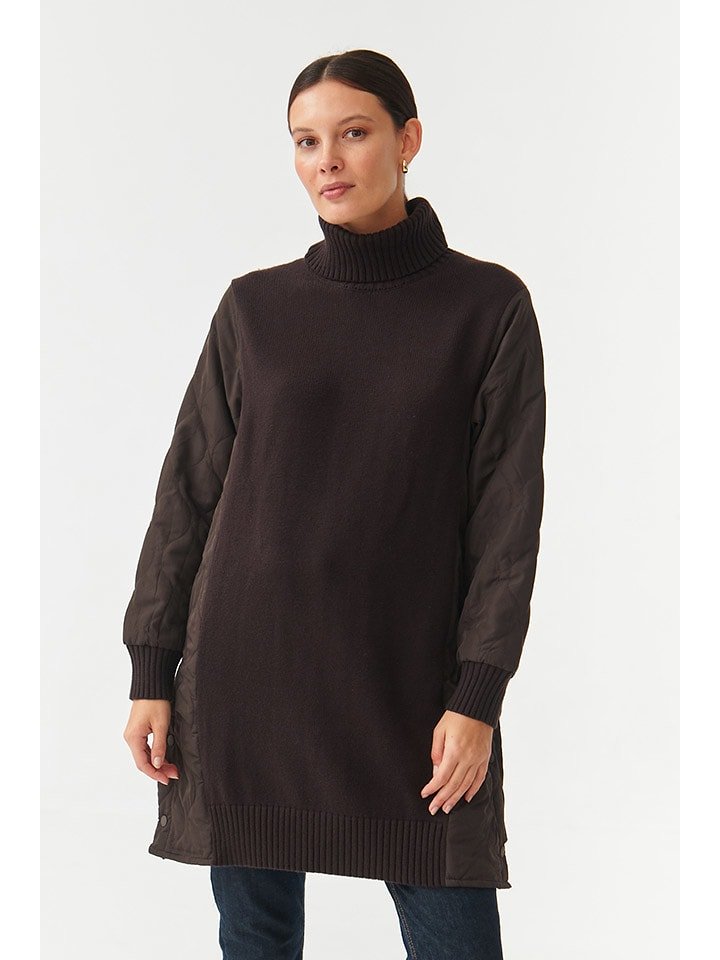 TATUUM Sukienka dzianinowa w kolorze brązowym rozmiar: S