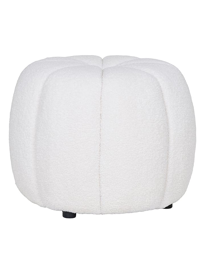 House Nordic Puf "Paisley" w kolorze biało-czarnym - wys. 38 x Ø 48 cm rozmiar: onesize