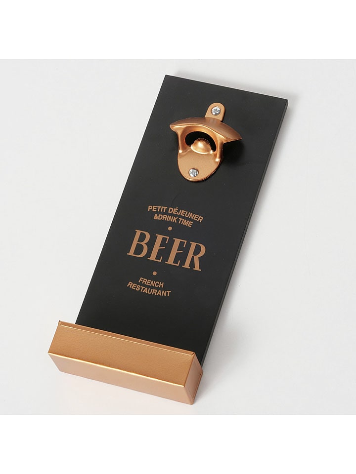 Boltze Otwieracz "Pogo" w kolorze czarnym do butelek - 12 x 29 cm rozmiar: onesize